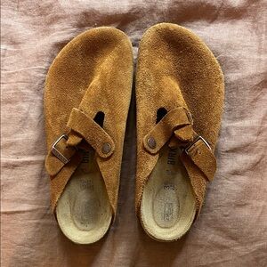 Birkenstock Boston Suede Clogs